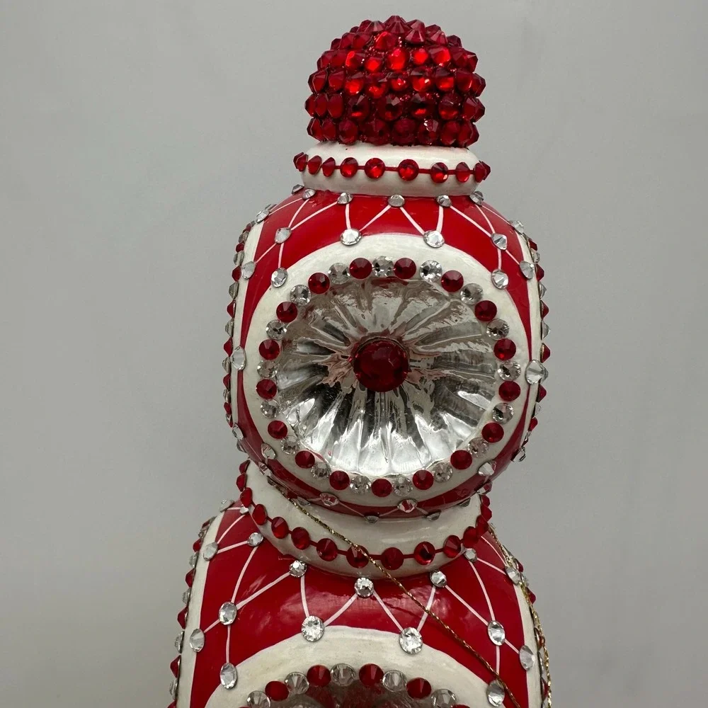 2012 PATRICIA BREEN MAJESTIC FINIAL RED CHRISTMAS‎ HOLIDAY 9.84
